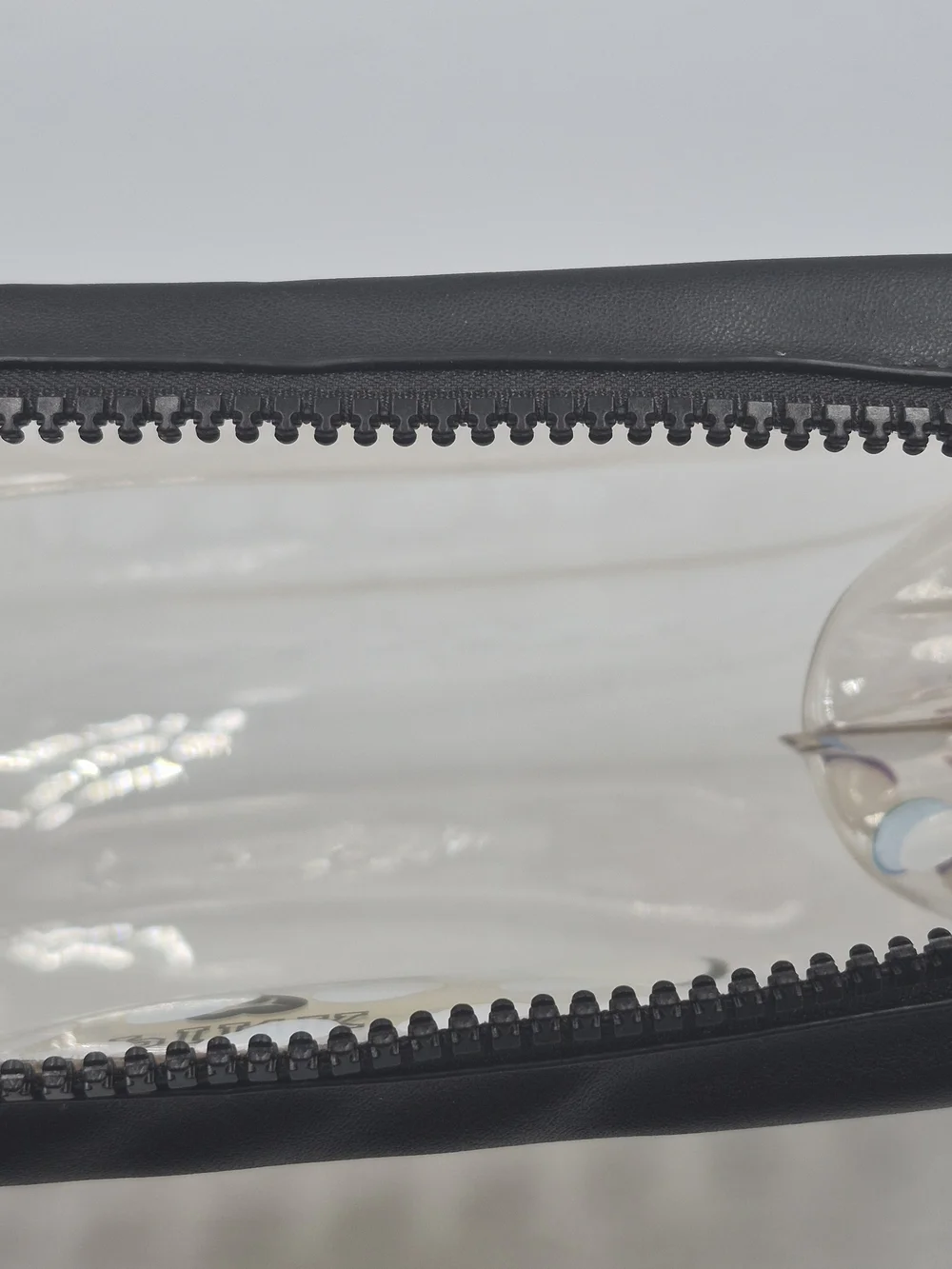 PINK Victoria's Secret Clear Smiley Cosmetic Bag with Rainbow Dots - Picture 6 of 9
